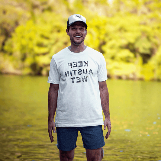 "Keep Austin Wet" White Tee